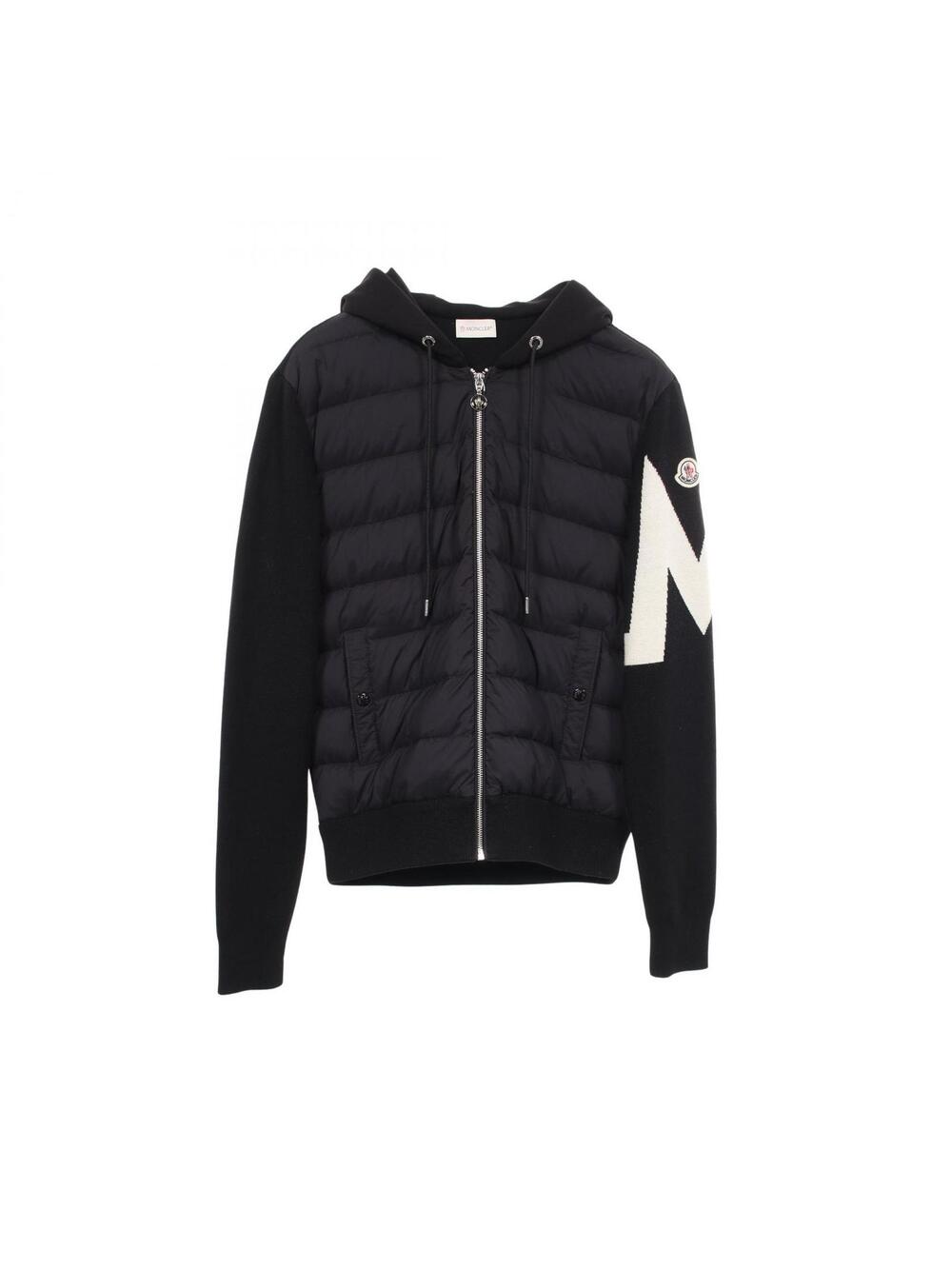 Moncler Knit Panned Hoodie Down Jacket #340277M10B